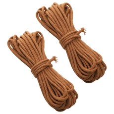 마켓피아 다용도 면 로프 공예 끈 묶음 DIY 10m x 4mm, 5 카라멜색상, 2개