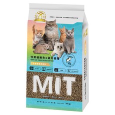 HAPPY-CAT 快樂貓 全齡貓用高嗜口貓飼料, 3kg, 1個, 雞肉+鮪魚