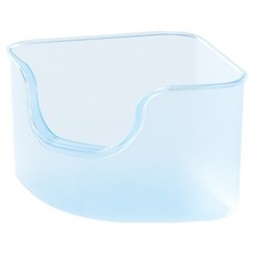 랜보어 햄스터 반투명 컬러 모래 목욕통, 블루, 1개