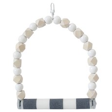 랜보어 앵무새 발톱갈이 스윙 스탠드횃대, 그레이, 1개