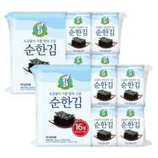 지도표성경 소금없이 기름 발라 구운 순한김, 4g, 32개