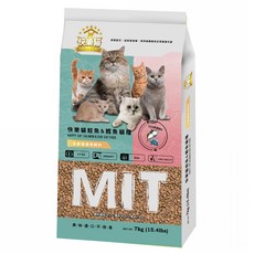 HAPPY-CAT 快樂貓 全齡貓用高嗜口貓乾飼料, 7kg, 1個, 鮭魚 + 鱈魚