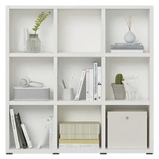 한샘 샘 시공 책장 방문설치, 퓨어화이트, 3단
