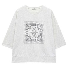NINESIX NY 女款佩斯利印花T恤 NP1LW001L0