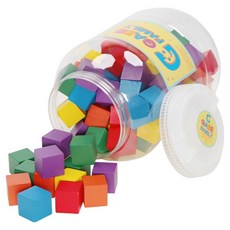 GabeFamily Keunsol 彩色堆疊積木 3cm 100入 + 收納盒套組 KS0161