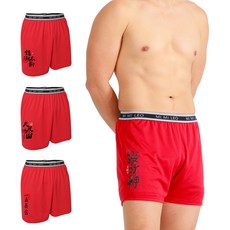 MI MI LEO 男性吸排招財紅內褲 4件組 台灣製