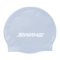 SWANS 矽膠泳帽 日本製 SA-7, 銀灰色, 1個