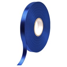 포포팬시 뭉구 프리미엄 유광 단면 공단 리본 10mm, 21 파랑, 1개, 45m