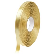 포포팬시 뭉구 프리미엄 유광 단면 공단 리본 10mm, 37 금색, 1개, 45m
