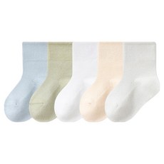 MSKIDS 新生兒用網眼襪5雙組 男