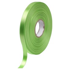 포포팬시 뭉구 프리미엄 유광 단면 공단 리본 10mm, 24 연두, 1개, 45m