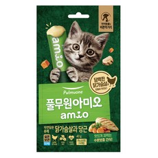 풀무원아미오 자연담은퓨레 닭가슴살과 당근, 40g, 1개, 혼합맛(닭가슴살/당근) 40g, 1개, 혼합맛(닭가슴살/당근)