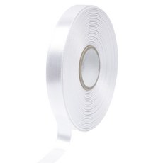 포포팬시 뭉구 프리미엄 유광 단면 공단 리본 15mm, 01 백색, 1개, 45m