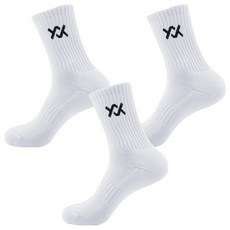 뵐클 남성용 스포츠 장목 양말, 블랙, 3개