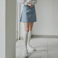 HALEY 여성용 A라인 백 플리츠 큐롯 스커트 HFBWK1211
