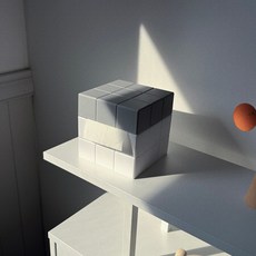 하이앤드라이 큐브 블록 티슈 케이스 ab 919241, 그레이