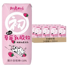 初鹿牧場 草莓乳酸飲, 24個裝, 200ml