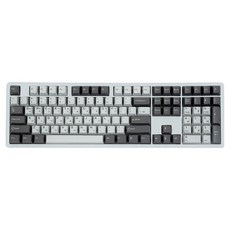 큐센 PBT 풀윤활 가스켓 유무선 기계식 키보드, 스모크드펄그레이, Q108, Bsun 흑당라떼축