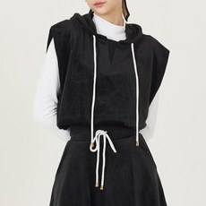 HALEY 女款標準版型絲絨連帽背心 HFAVV1601