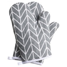 존글로벌 열차단 오븐장갑, 2개, 그레이