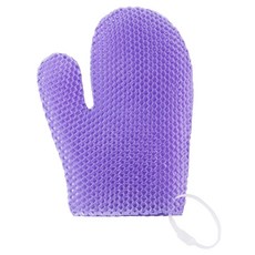 더자카 TPU 벌집 버블 샤워 바디스크럽 글러브, 퍼플, 1개, 1개입