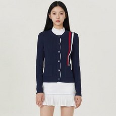 HALEY 女款條紋重點針織開襟衫 HF-TT1305