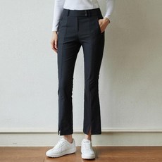 HALEY 여성용 밑단 슬릿 라인 부츠컷 팬츠 HFBWP1310