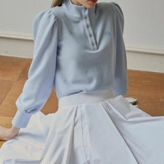 HALEY 女款毛圈布金色迷你按扣長袖T恤 HWBKT1121