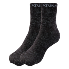 ATUNAS 歐都納 COOLPLUS抗菌中筒襪 A1ASAA02, 黑色, 1套
