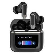 DTAudio 觸控屏雙降噪藍芽耳機 AI翻譯款, 經典黑, DTA-YX27B-AI