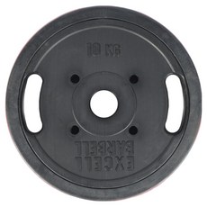 반석스포츠 엑셀 레드 중량 바벨, 블랙, 2개, 10kg