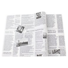 Inp 復古食品包裝塗層防油紙 Monotimes 35 x 25 cm, 100個, 1入