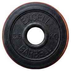 반석스포츠 엑셀 레드 중량 바벨, 블랙, 2개, 2.5kg