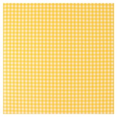 아이엔피 깅엄체크 식품포장 코팅 페이퍼 옐로우 30 x 30 cm, 100개, 1개입