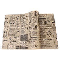 Inp 復古食品包裝塗層防油紙 Bake Note 35 x 25 cm, 100個, 1入