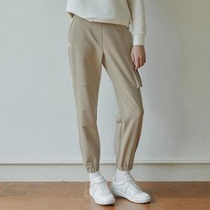 HALEY 女款工裝口袋束口鬆緊長褲 HFBWP1309
