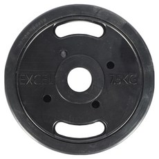 반석스포츠 엑셀 레드 중량 바벨, 블랙, 2개, 7.5kg