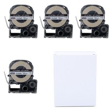 River Fox Epson 相容標籤機標籤帶 4入