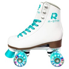롤링스타 밀크팝 LED 롤러스케이트, 민트, 1개