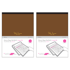 디루소 메모패드 리필 라인드 A4, 혼합색상, 2개, 1개입