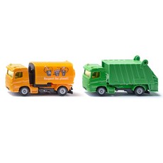 siku 清潔車與收集車可動玩具組 SK1687A, 1個