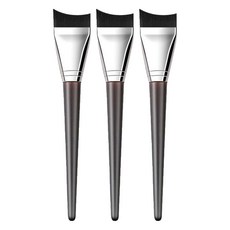 騰躍 月牙弧形無痕粉底刷, 3個, 檀木黑