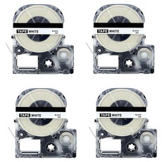 Mungudam Epson 相容標籤帶 標籤紙 碳帶匣 24mm 4入