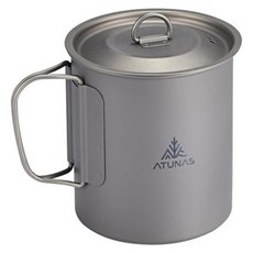 ATUNAS 歐都納 單層鈦個人杯 A1KTGZ15 750ml, 銀色, 1個