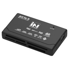 인네트워크 USB2.0 지원 MMC / MS / M2 / XD /CF / TF / SD 호환 6슬롯 멀티 카드리더기, 1개, 혼합색상, IN-UACARD