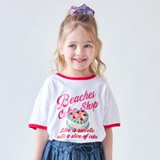 마리앤모리 아동용 빈티지 디저트샵 티셔츠