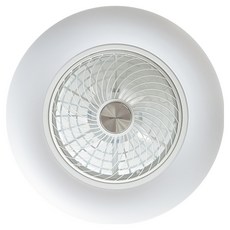 스피아노 에어윈 LED 조명 고정형 실링팬 선풍기 58cm, 화이트 + 크롬