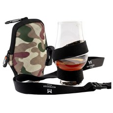 글렌캐런 글래스 + 더쉘 하드케이스 글래스백 카모 M + 랜야드 세트, 1세트