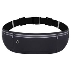 봄담다 허리 힙색 휴대폰 수납 러닝벨트, 블랙, 1개