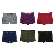 Soft Lace 莎莉絲 竹炭抑菌男四角褲6件組 999